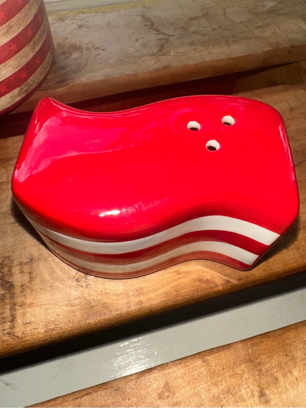 Star & Striped Flag Salt & Pepper Shakers ~ New - Picture 3 of 9